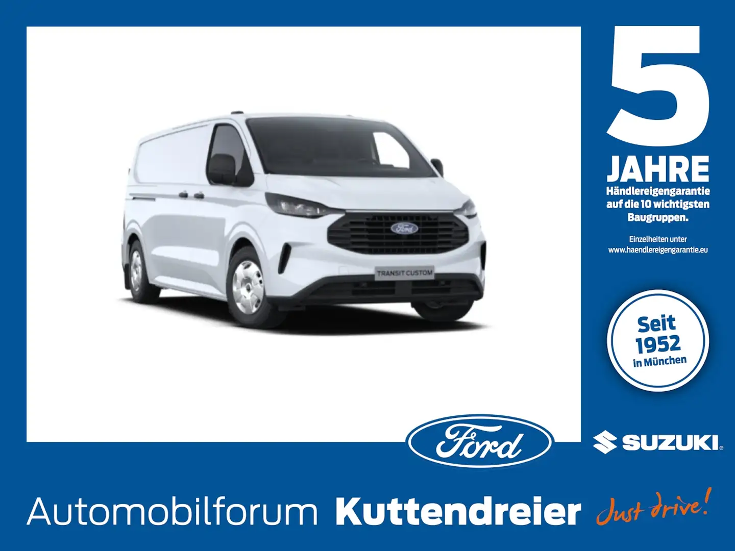 Ford Transit Custom Kasten 320 L2 Sanitärumbau Bianco - 1