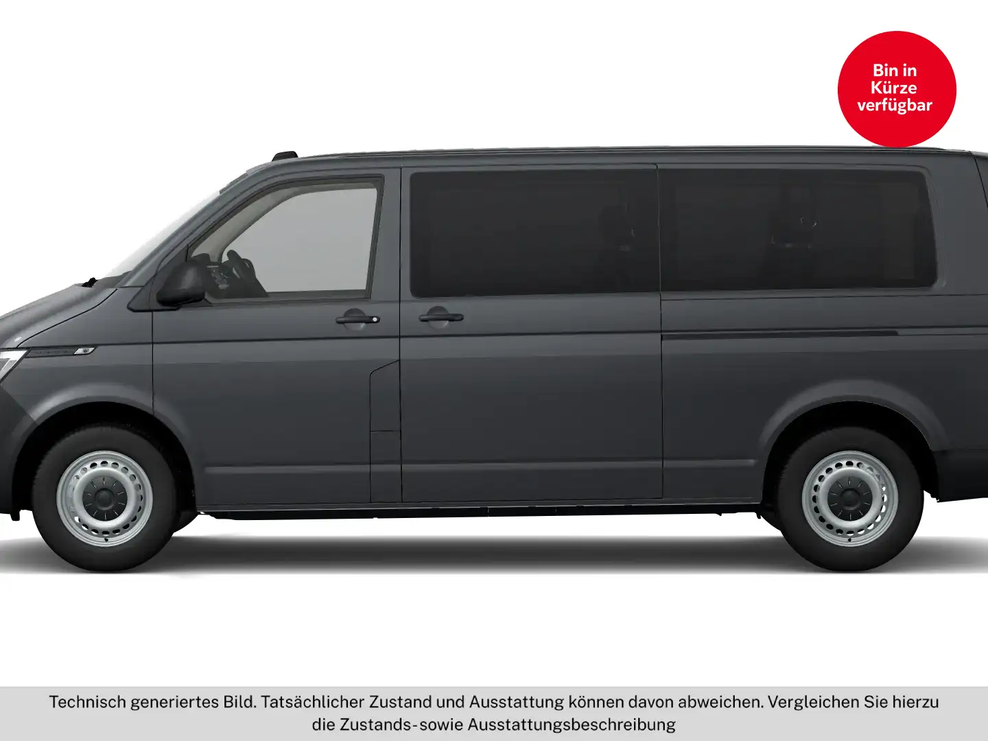 Volkswagen T6.1 Transporter Kombi LR TDI 4MOTION Grau - 2