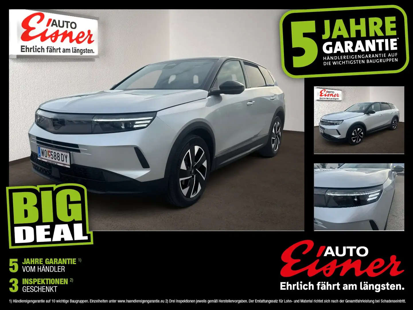 Opel Grandland HYBRID GS 1.2 Preishit! Silber - 1