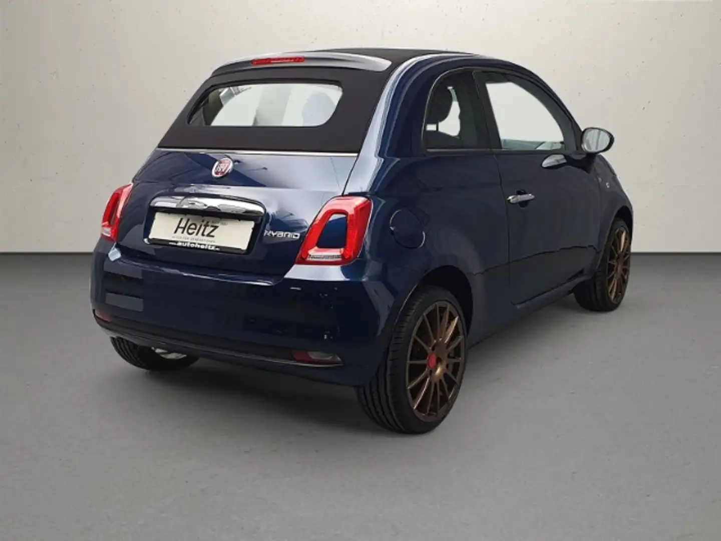 Fiat 500C Cabrio 1.0 Mild Hybrid Klima DAB 17 Zoll LM Modrá - 2