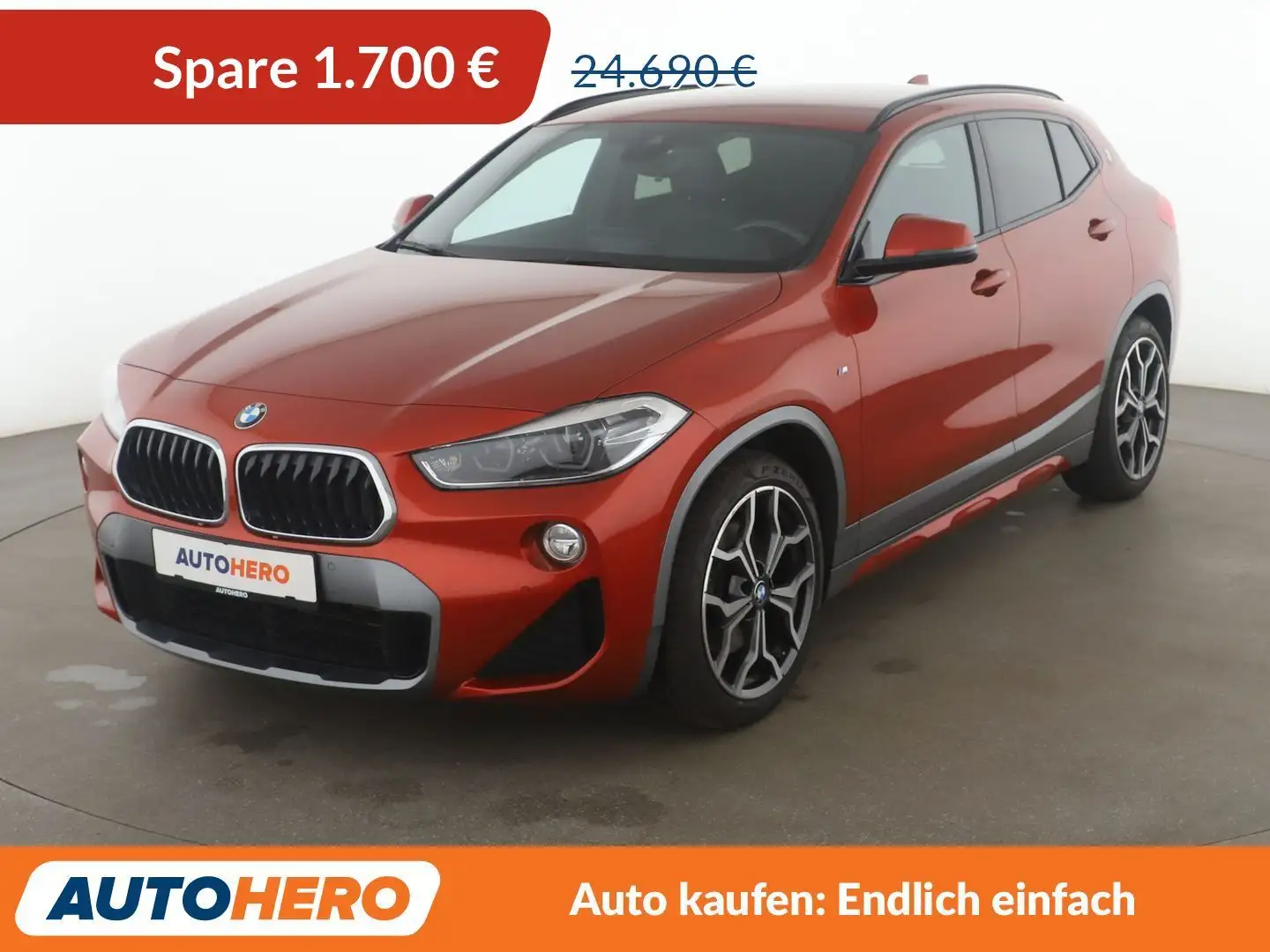 BMW X2 xDrive 20d M Sport X Aut.*NAVI*HEAD-UP*LED*ACC*CAM Orange - 1