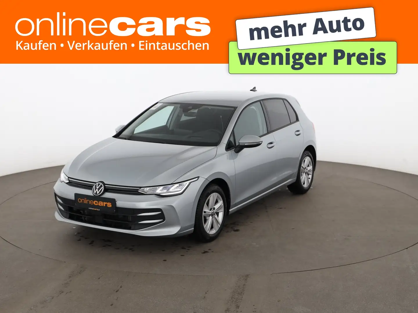Volkswagen Golf VIII 2.0 TDI Life Aut LED HEAD-UP RADAR NAVI Silber - 1