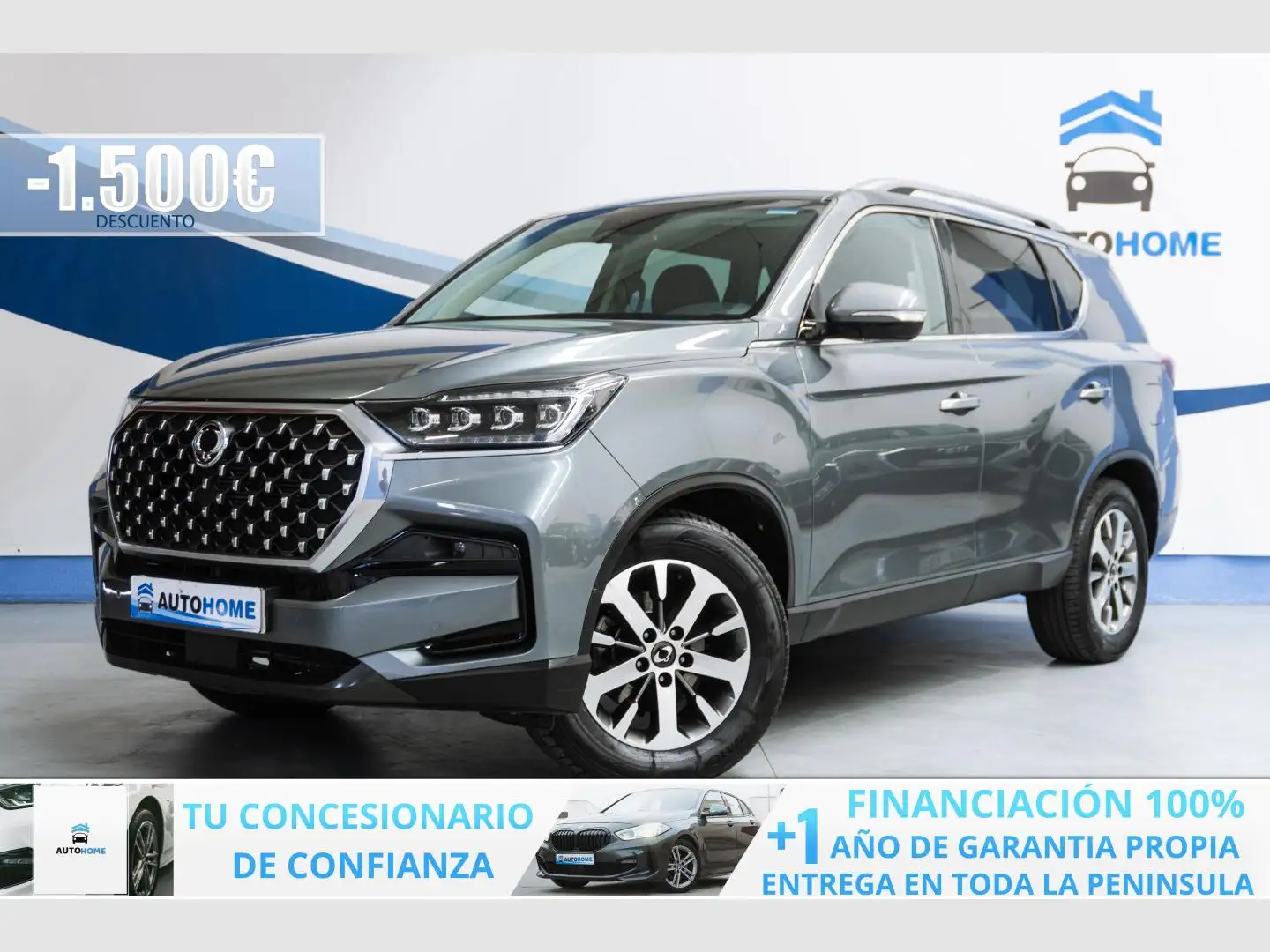 SsangYong Rexton D22 DTR Pro 4x4 Aut. Gris - 1