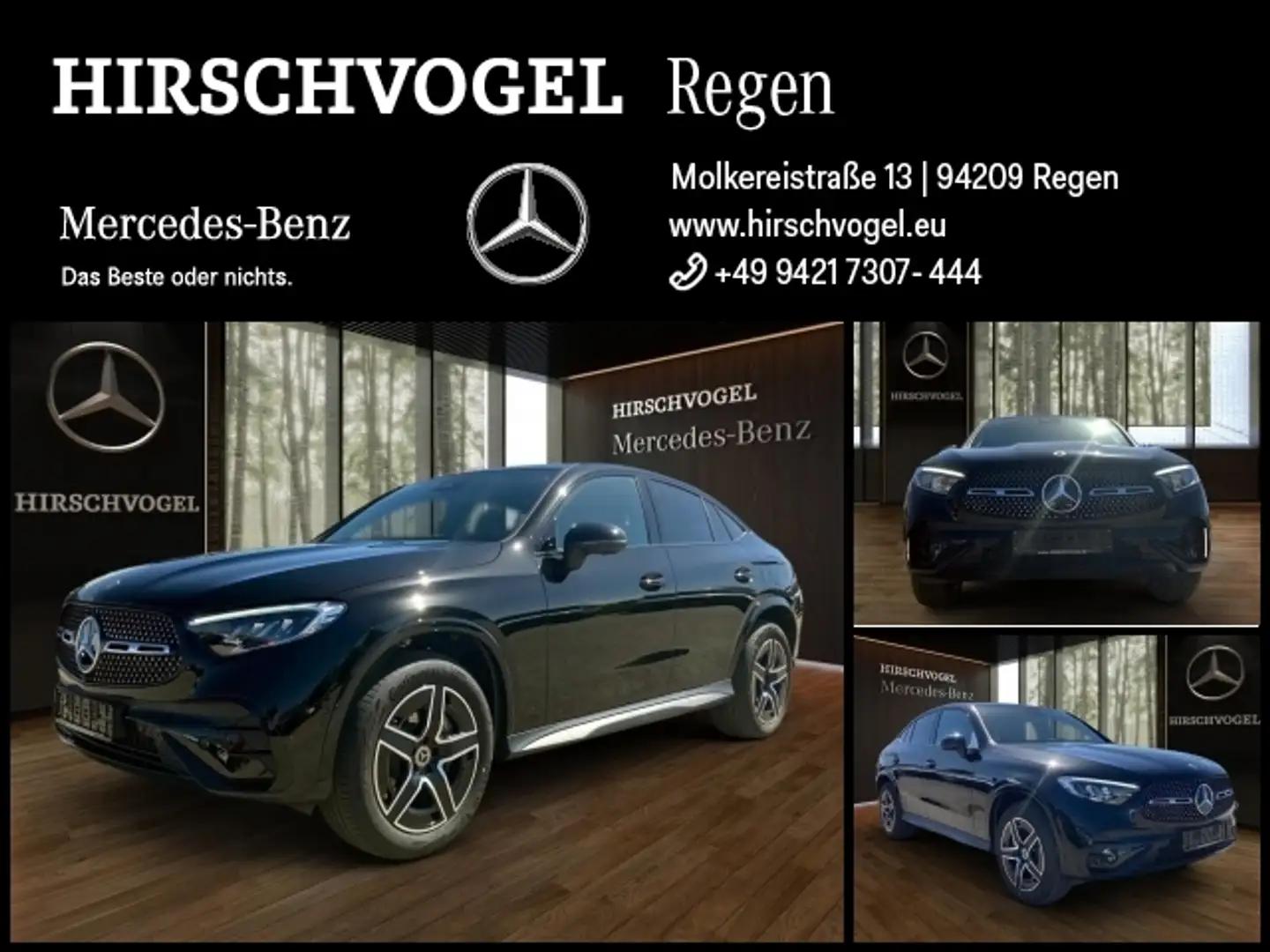 Mercedes-Benz GLC 300 e 4M AMG-Line+Night+AHK+DISTRON+MBUX+LED Schwarz - 1