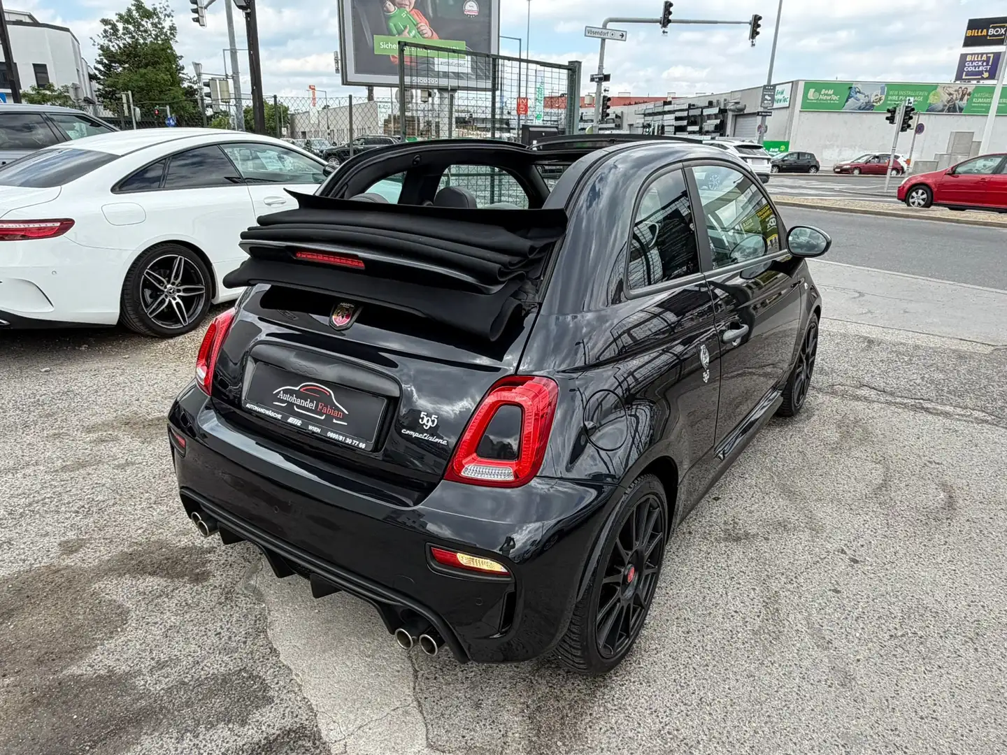 Abarth 500C 595C Competizione Autom. BESTZUSTAND Serviceheft Schwarz - 2