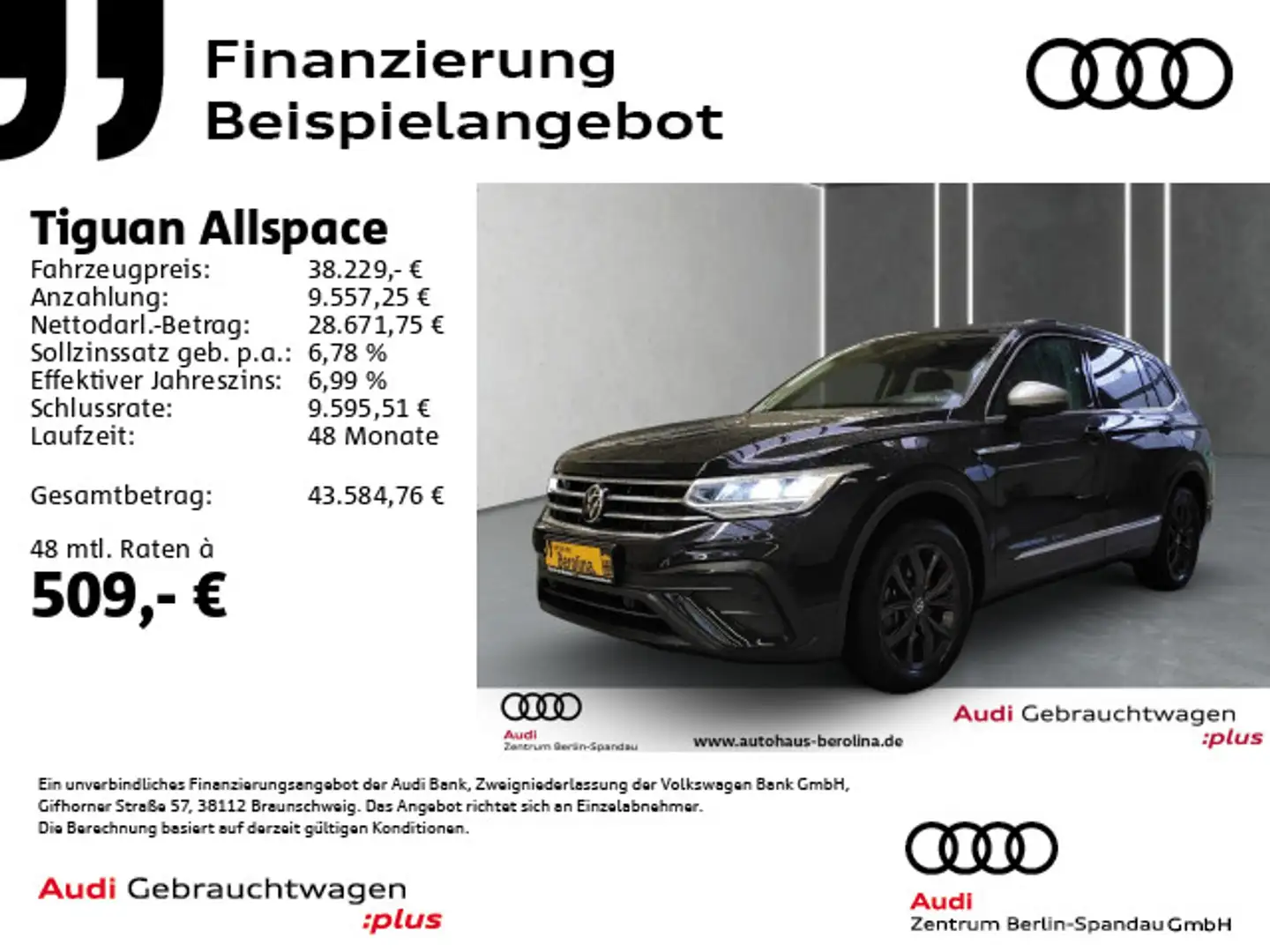 Volkswagen Tiguan Allspace 2.0 TSI 4M Move DSG *7-Sitzer* Schwarz - 1