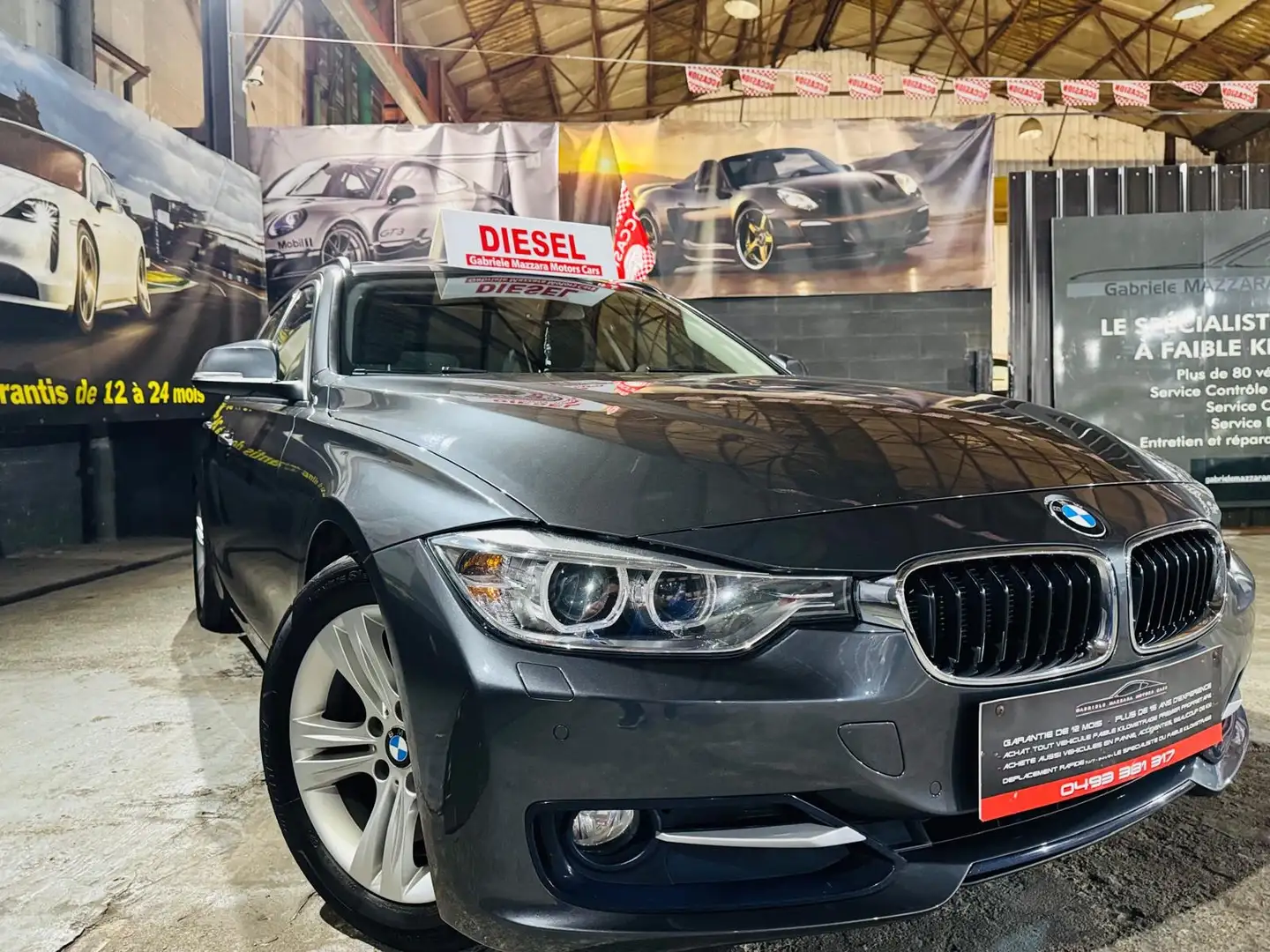 BMW 318 Touring 318DA - Xénon - GPS - Sport Gris - 2