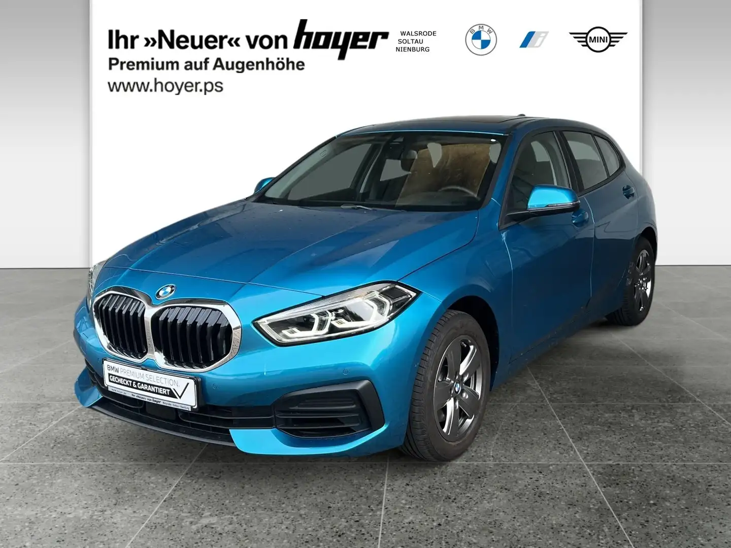 BMW 116 i Hatch Advantage DAB LED WLAN Pano.Dach Shz Blau - 2