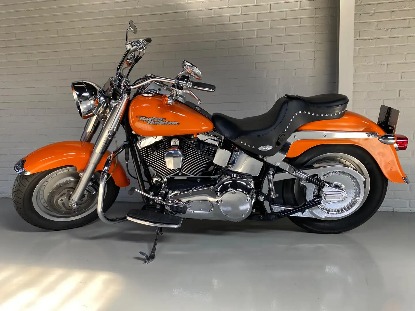Harley-Davidson Fat Boy Chopper 88 FLSTF Boy/Nieuwstaat/Top! Oranje - 2