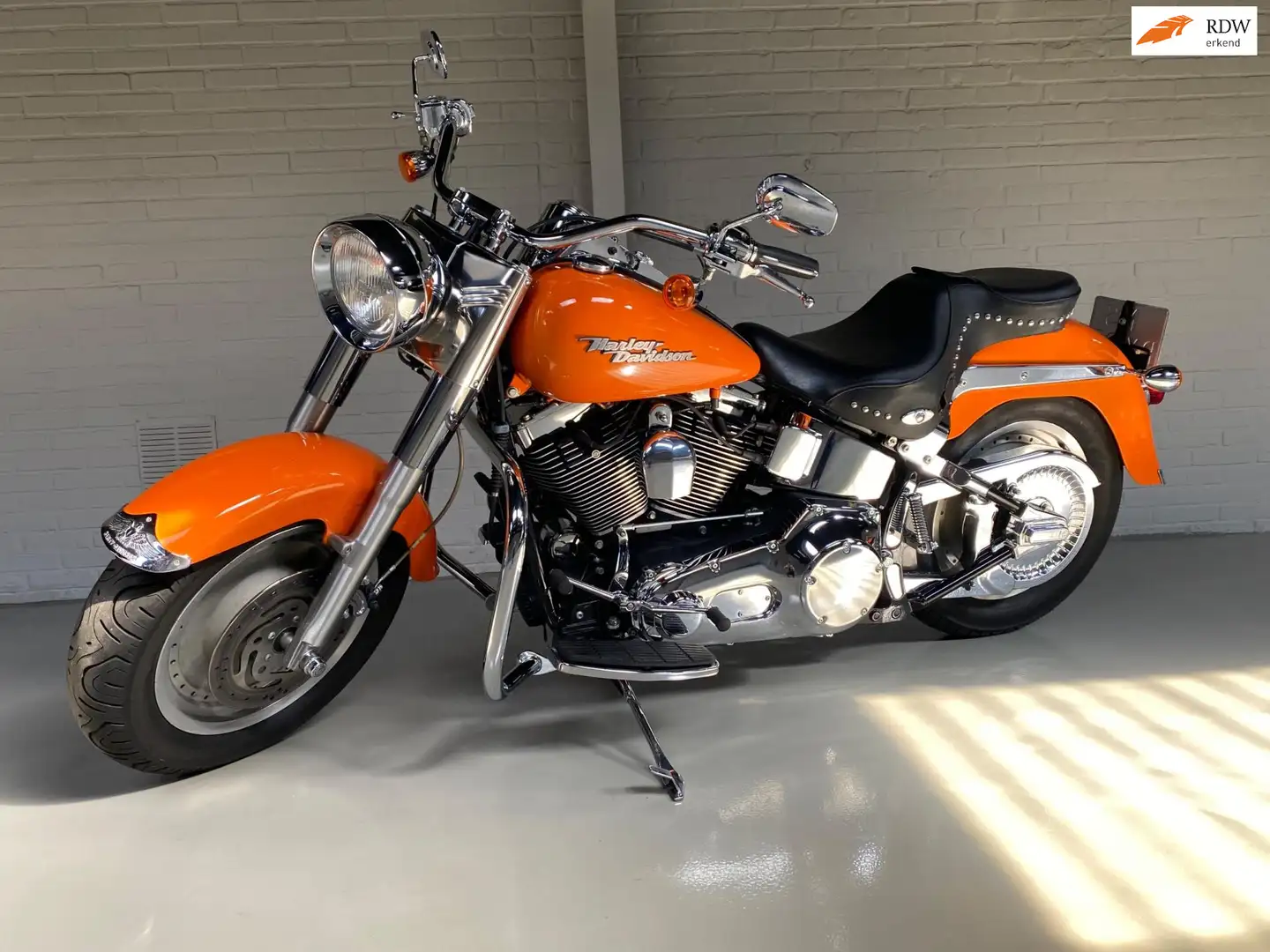 Harley-Davidson Fat Boy Chopper 88 FLSTF Boy/Nieuwstaat/Top! Oranje - 1