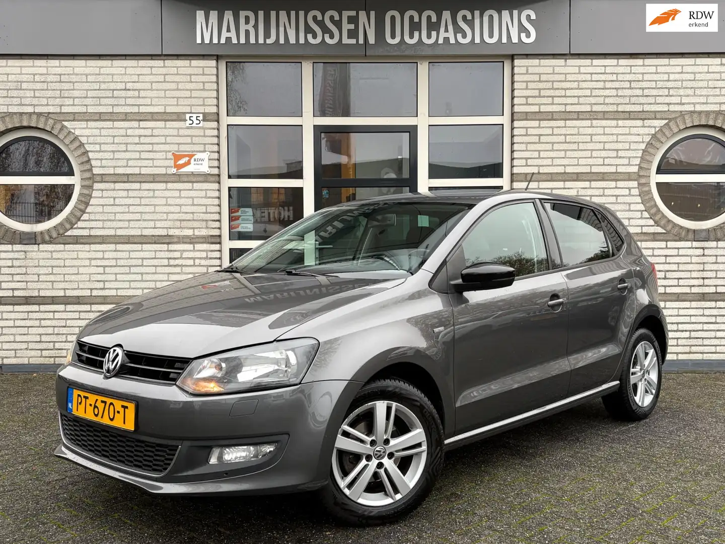 Volkswagen Polo 1.2-12V BlueMotion Comfortline |PDC,Cruise,Stoelvw Grijs - 1
