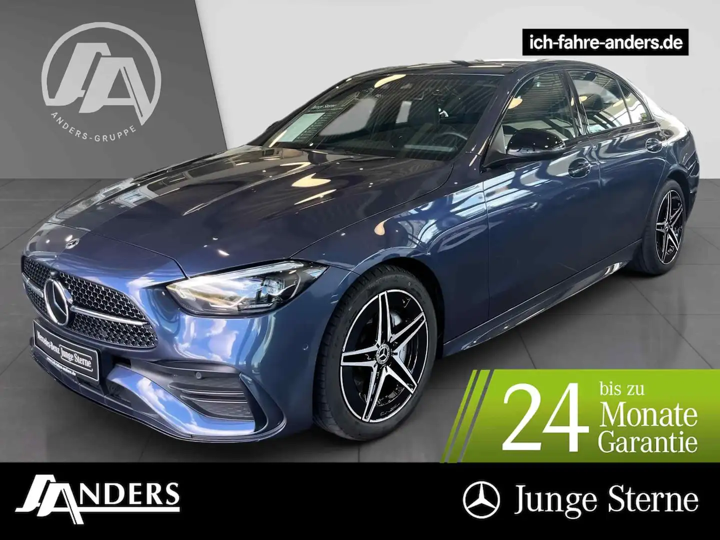Mercedes-Benz C 300 d AMG AdvPLus+MBUX+LED+Kam+Dist+Night+Memo Blau - 1
