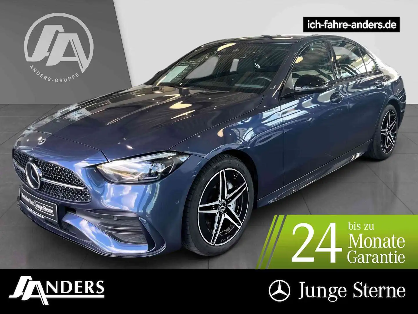 Mercedes-Benz C 300 d AMG AdvPLus+MBUX+LED+Kam+Dist+Night+Memo Bleu - 1