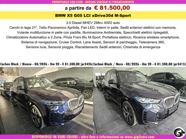 BMW X5 30d xDrive M-Sport NEW MODEL C.21" Tetto Navi 360