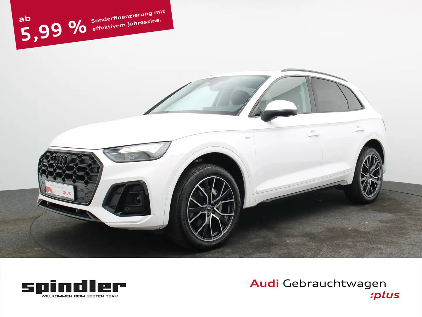 Audi Q5 S-Line 40 TDI Quattro S-tronic / Navi+, Pano Weiß - 1