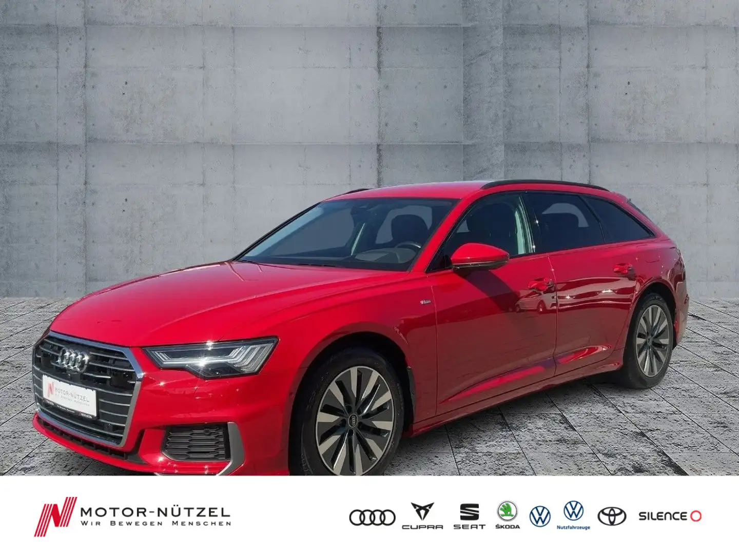 Audi A6 50 TFSI e QU S-LINE MATRIX+NAV+HuD+360° Rouge - 1