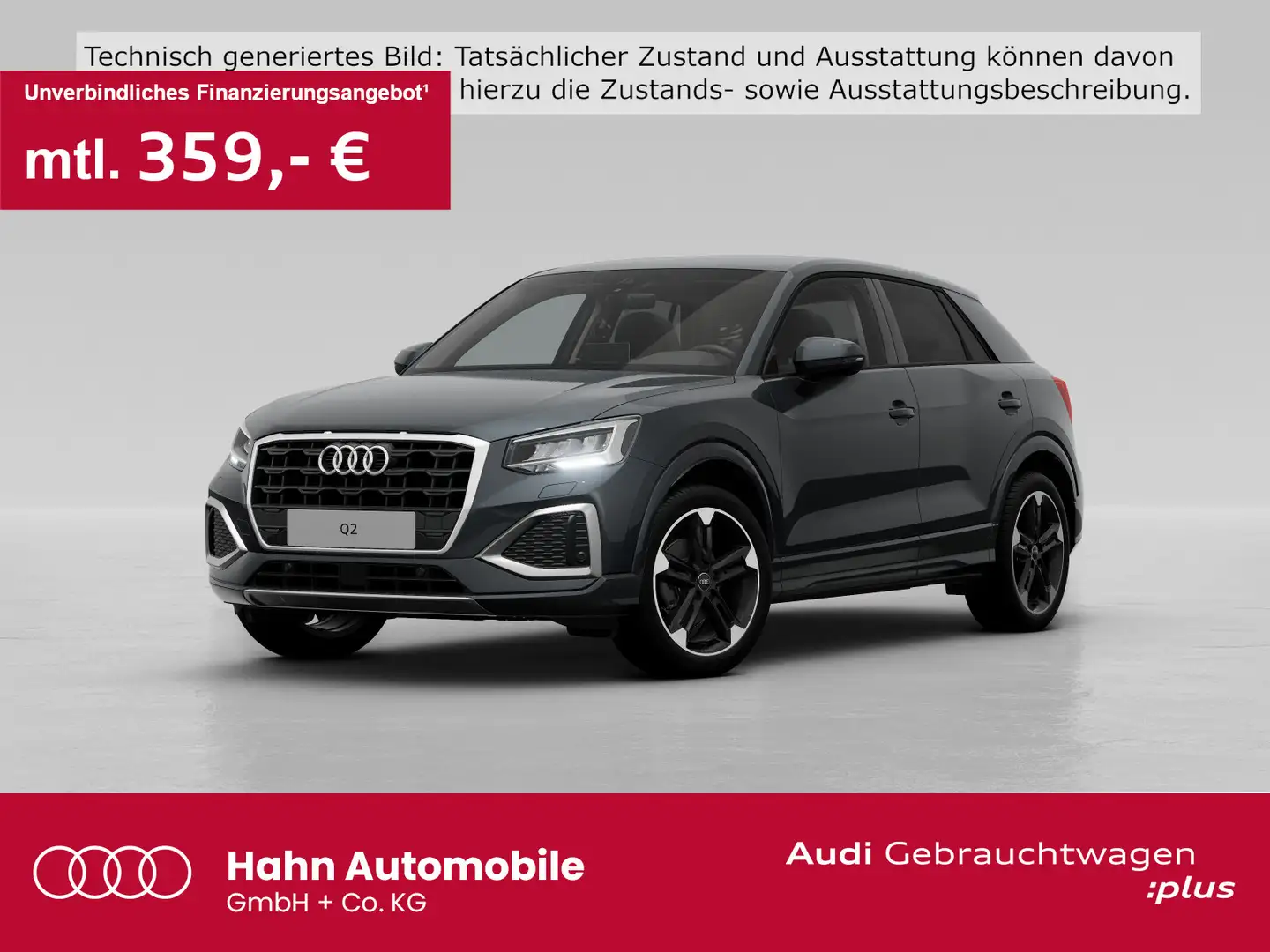 Audi Q2 30 TFSI advanced AHK CAM Navi GRA Virtual Coc Grau - 1