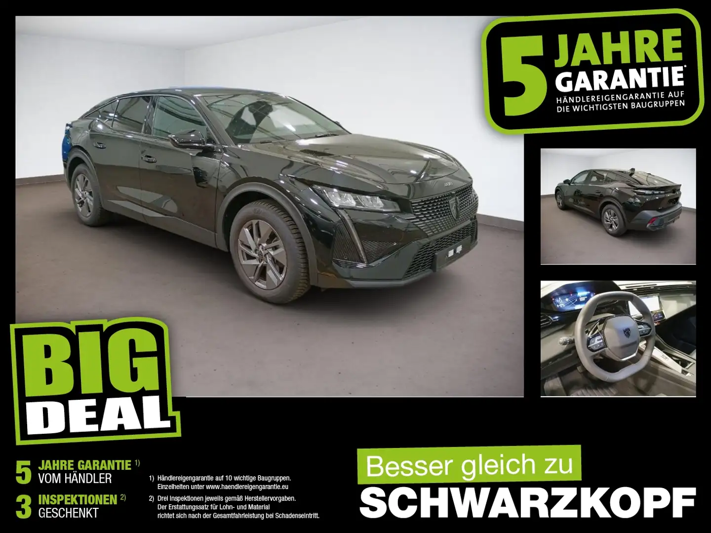Peugeot 408 1.2 Puretech Parkpilot,Sitzheizung,USB Negro - 1