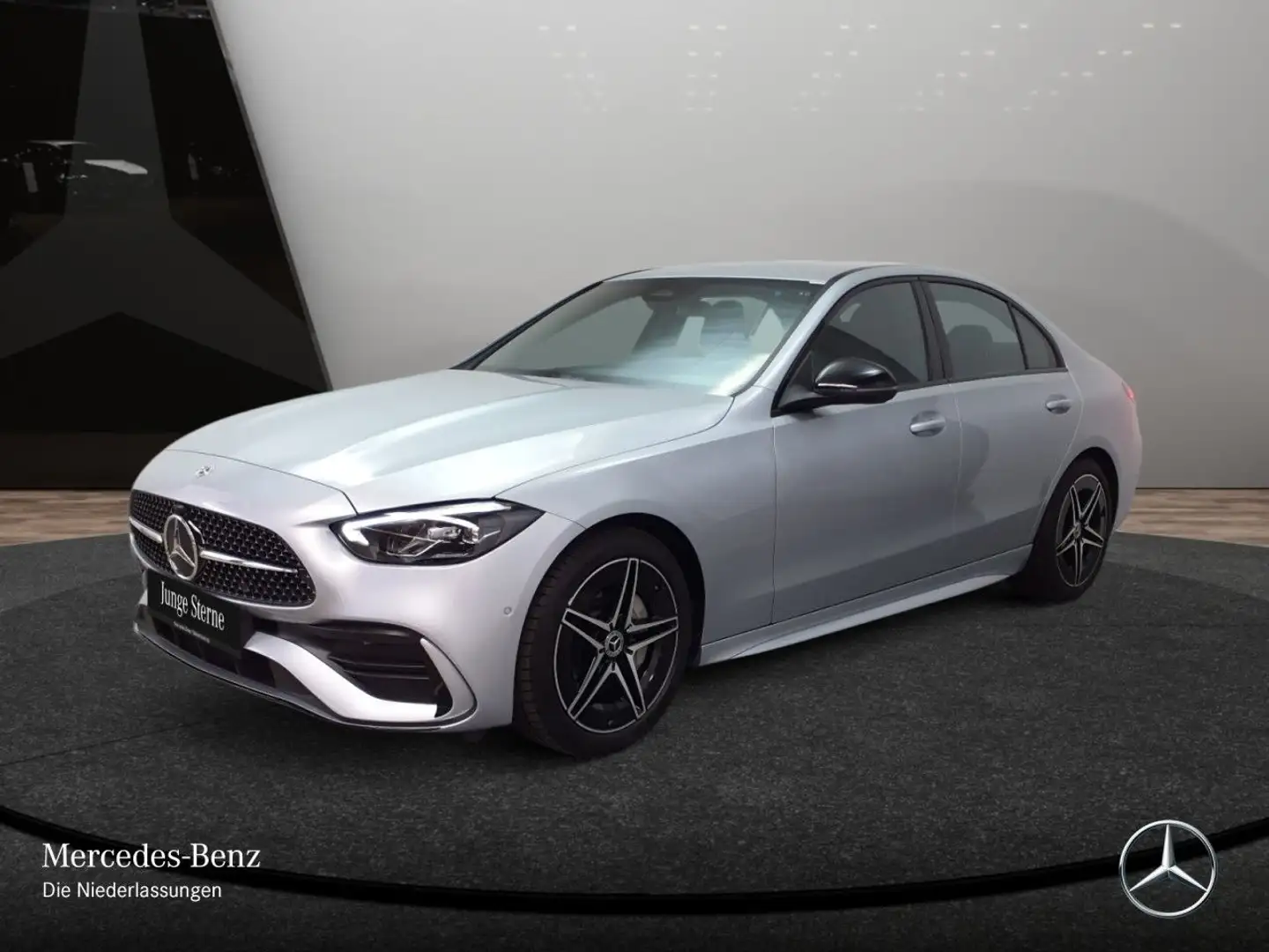Mercedes-Benz C 180 AMG+NIGHT+LED+KAMERA+TOTW+KEYLESS+9G Silber - 2