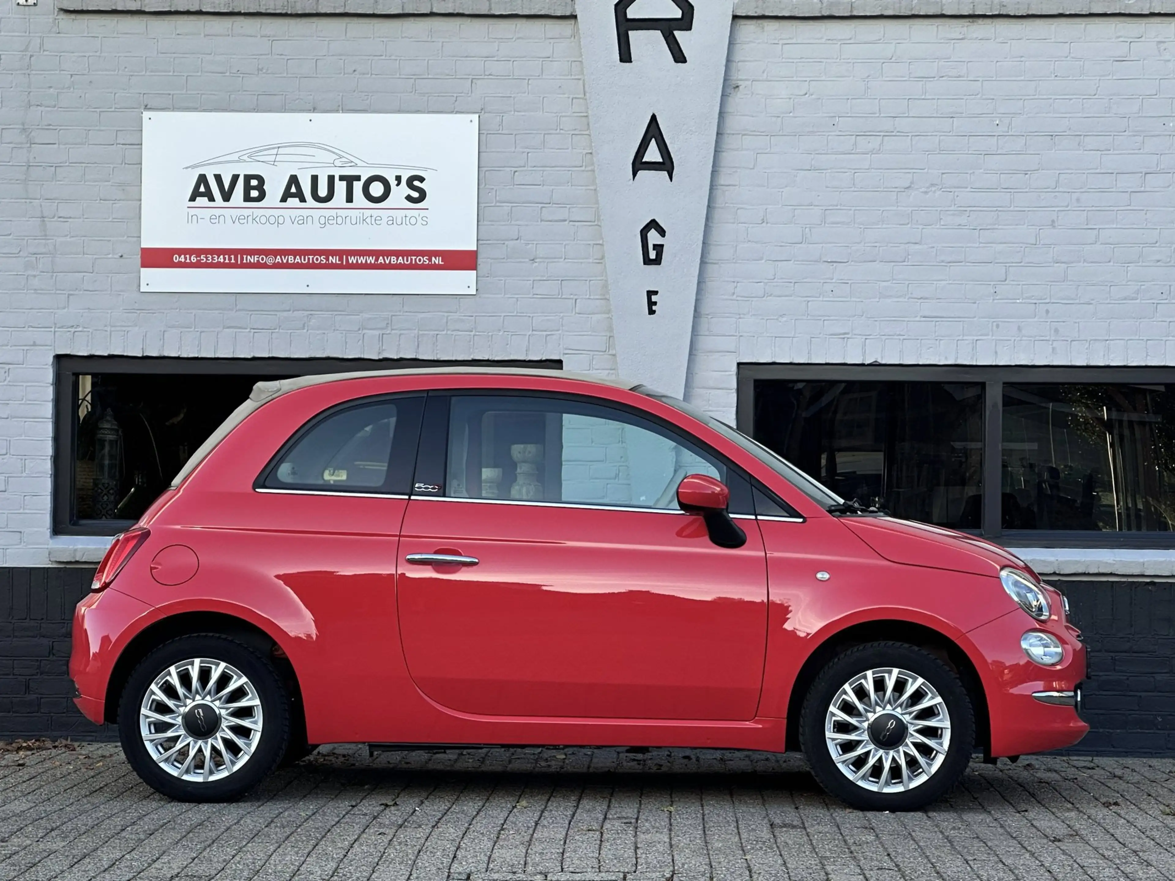 Fiat 500C 1.2 Lounge Cabrio Koraal Clima Cruise PDC — photo 5