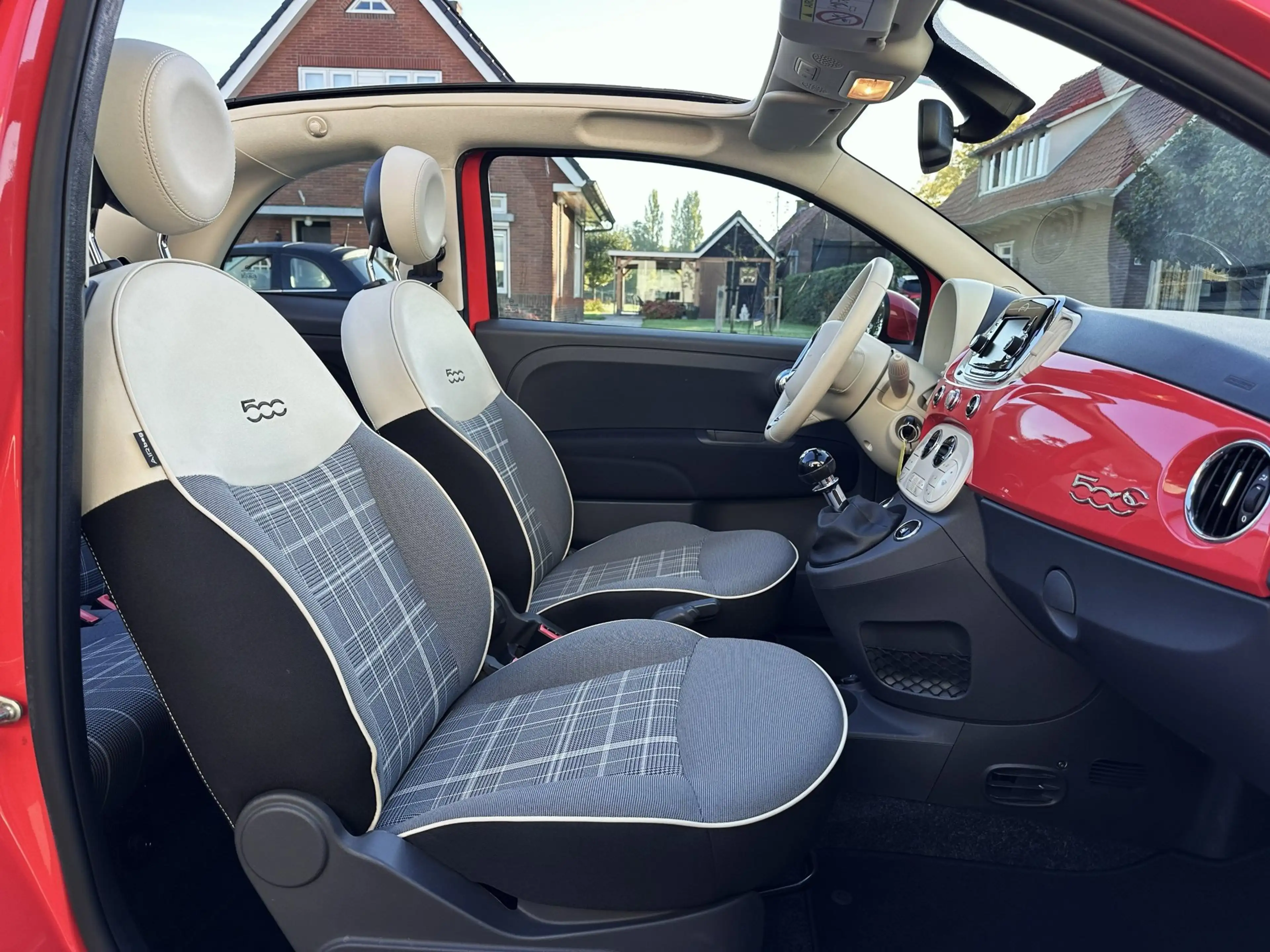 Fiat 500C 1.2 Lounge Cabrio Koraal Clima Cruise PDC — photo 8