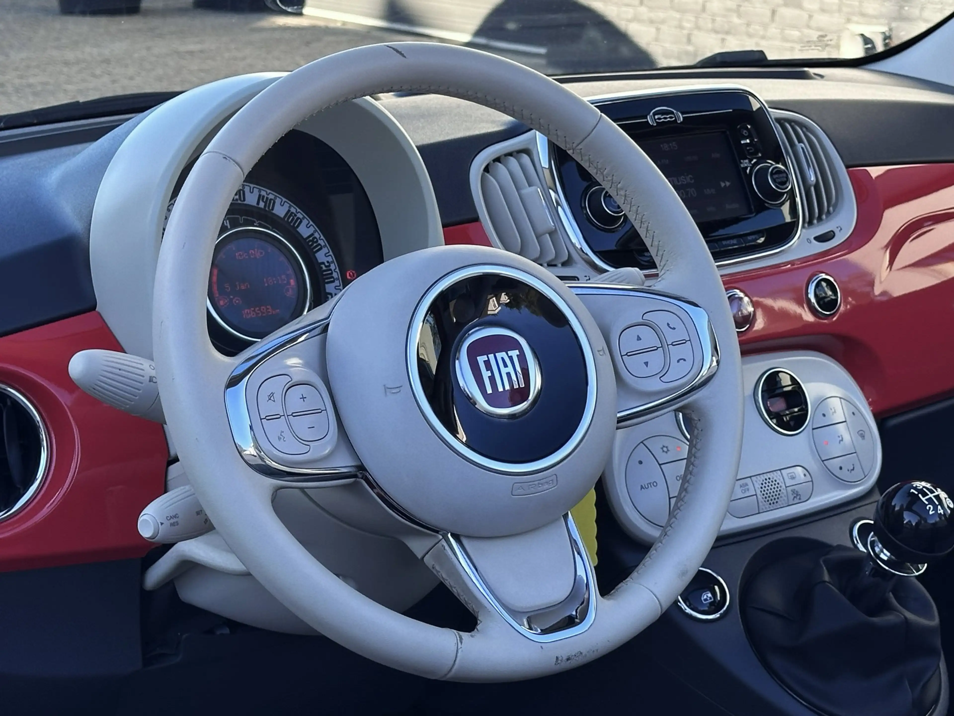 Fiat 500C 1.2 Lounge Cabrio Koraal Clima Cruise PDC — photo 11