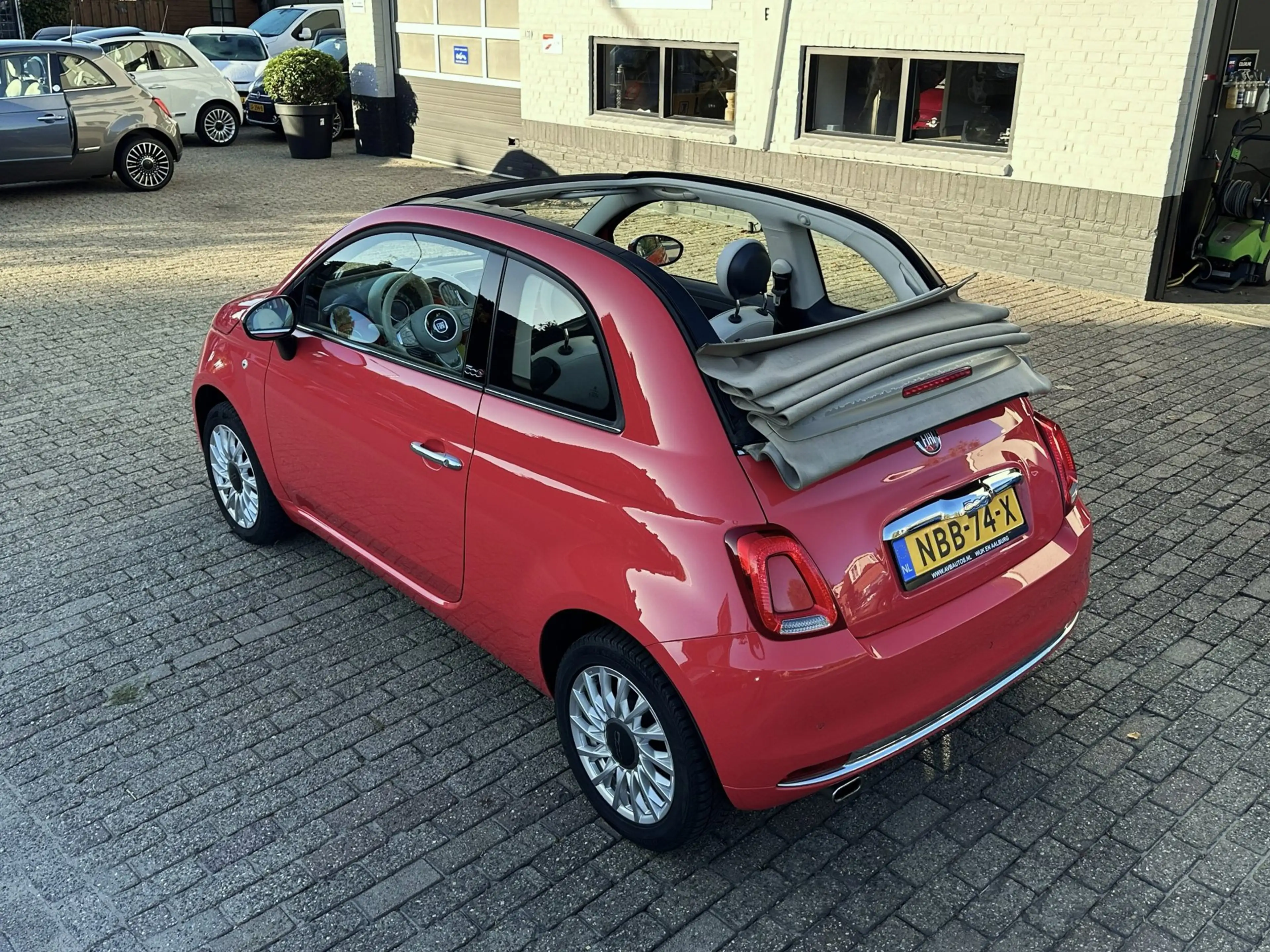 Fiat 500C 1.2 Lounge Cabrio Koraal Clima Cruise PDC — photo 15