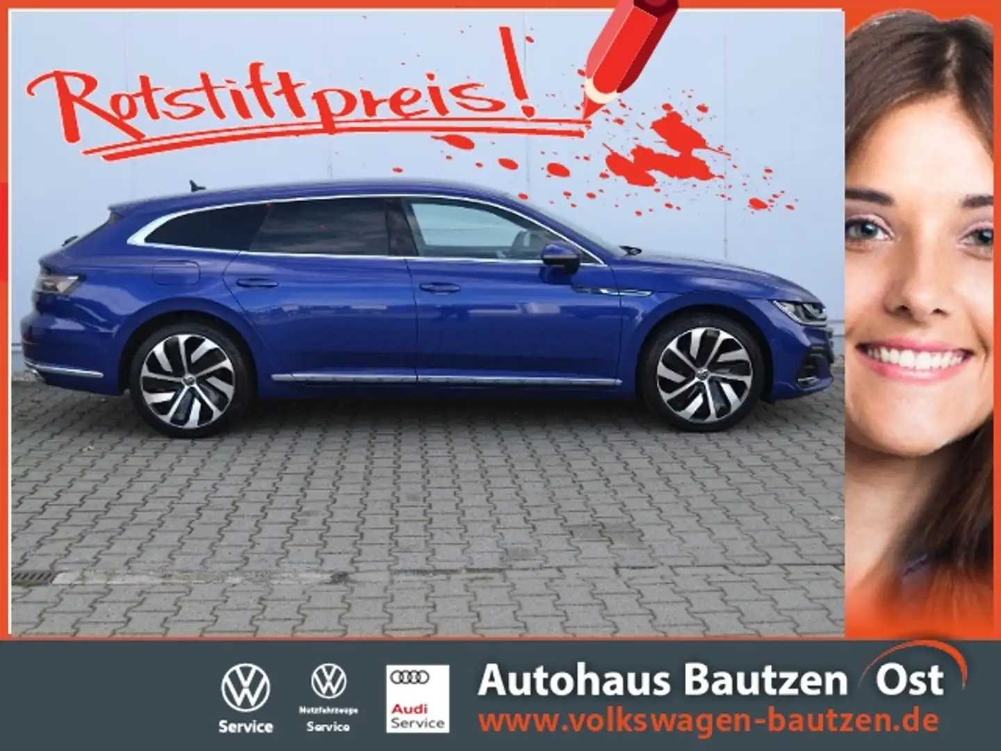 Volkswagen Arteon SB 1.4 TSI eHybrid 218 PS DSG R-Line STAND-HZ/IQ. Blau - 1