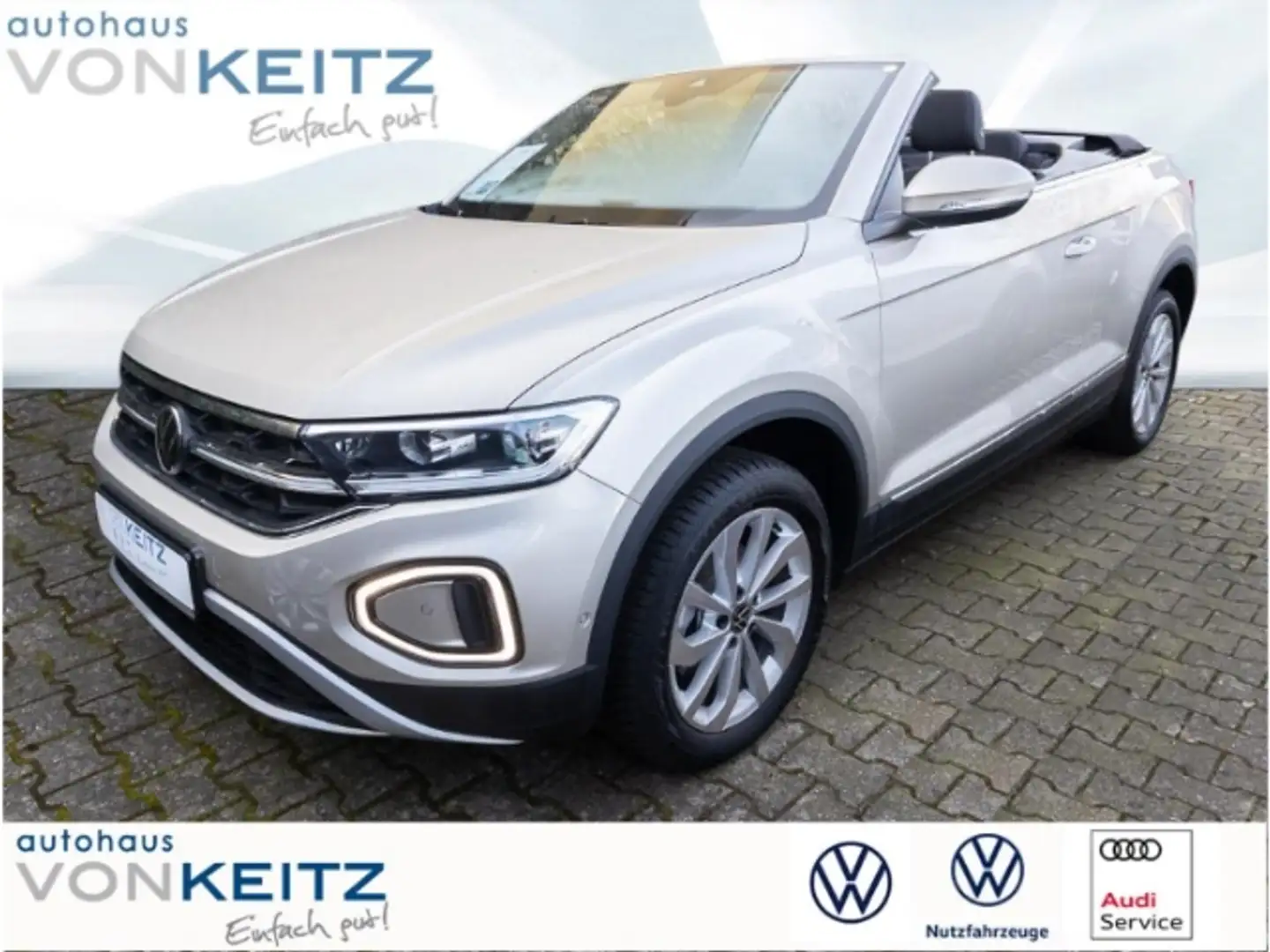 Volkswagen T-Roc CABRIOLET 1.0 TSI STYLE +NAVI+CARPLAY+MET+ Gri - 1