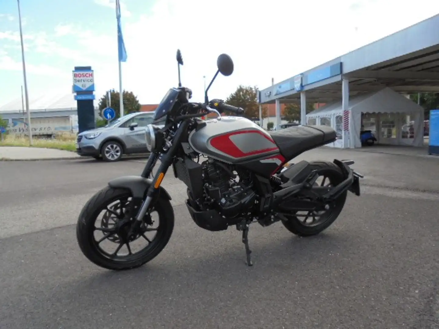 Motobi DL125 Cafe Racer AUCH ZU MIETEN Argent - 2