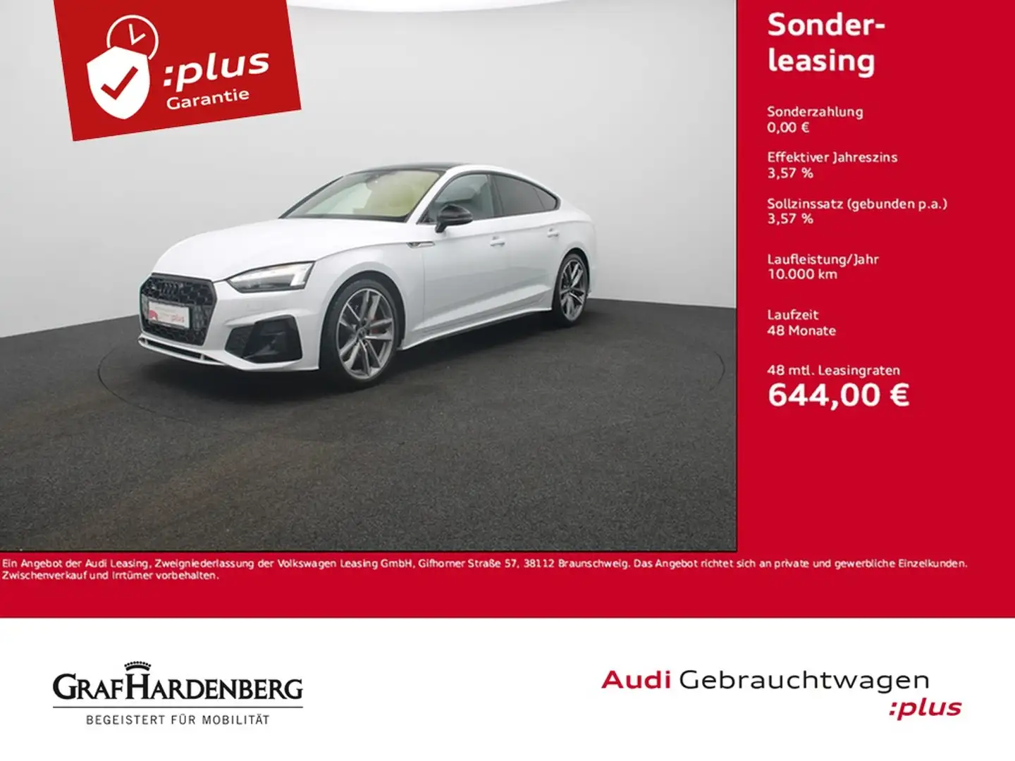 Audi A5 Sportback 40 TFSI quattro S line LED Navi B&O + Ko Weiß - 1