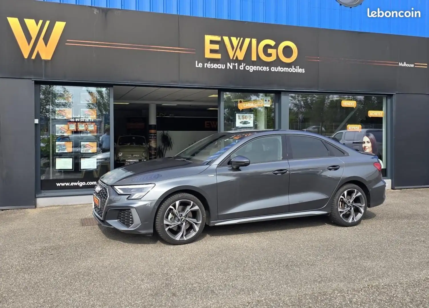 Audi A3 35 TFSI 150ch MILD HYBRID S-LINE S-TRONIC Gris - 1