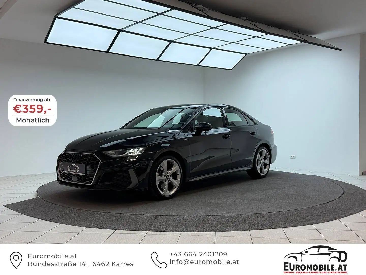 Audi A3 40 TFSI quattro S line RFK*ACC*18-Zoll*SHZ*AUDI-SOUND* Schwarz - 1