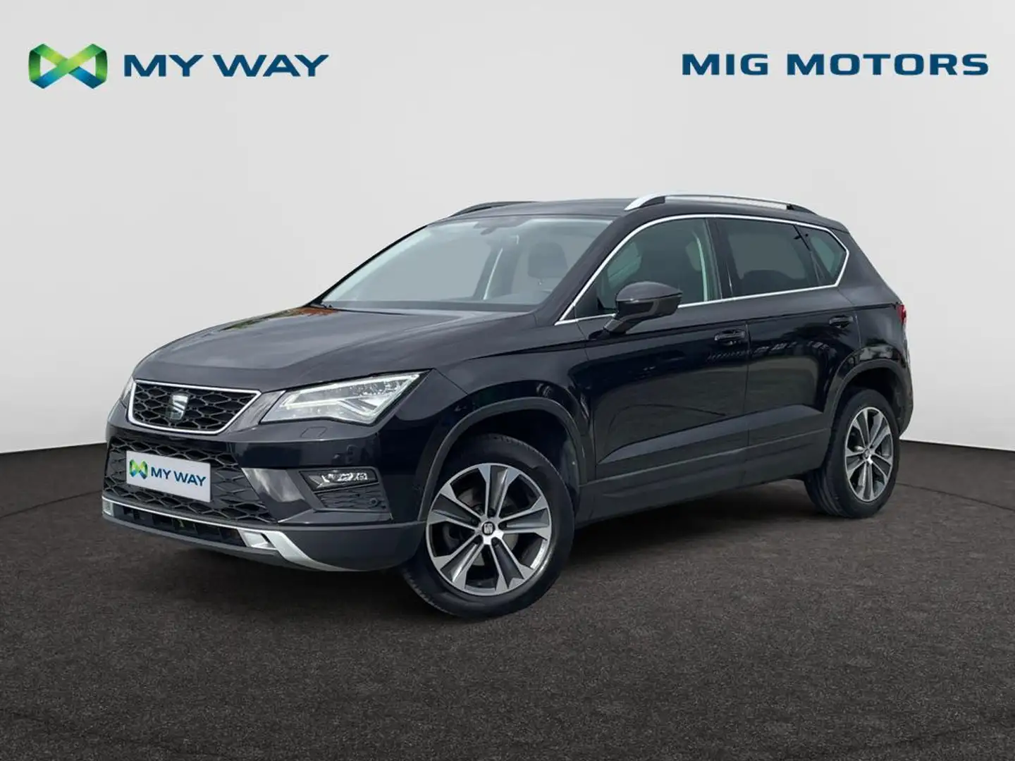 SEAT Ateca 1.5 TSI (150 pk) Move! /// lederen interieur /// Zetelverwarming /// Achteruitrijcamera /// Apple Carplay & Android Auto Noir - 1