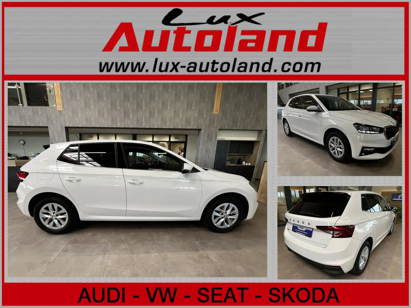Skoda Fabia 1,0 TSI Top Selection APP LED SHZ 70kW Bianco - 1