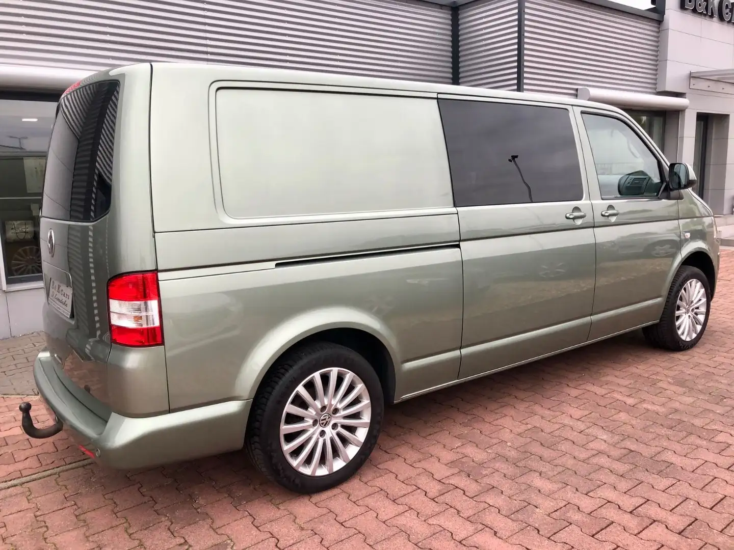 Volkswagen T5 Transporter T5 Kasten Mixto lang Klima/Standheizung/Xenon Grün - 2