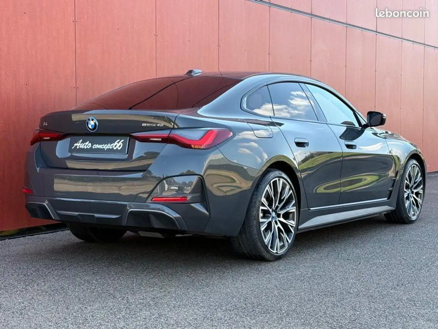 BMW i4 G26 EDRIVE40 Phase 2 M SPORT 340ch TVA Récupérable Gris - 2
