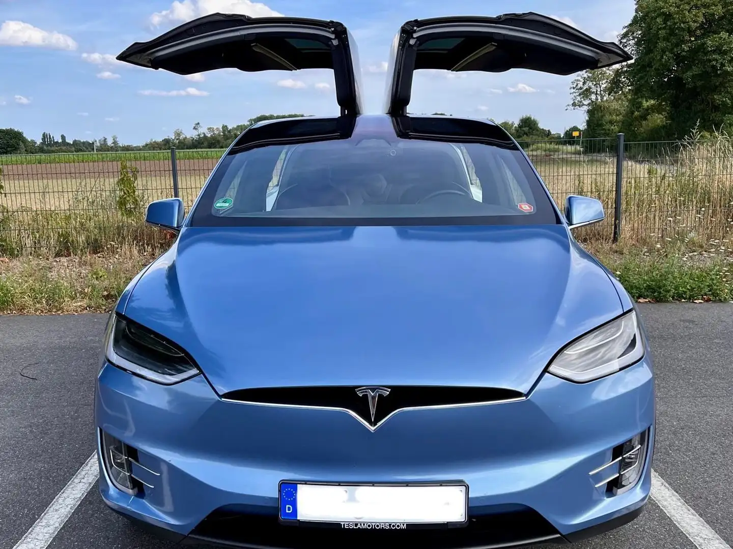Tesla Model X Model X 100D Allradantrieb Blauw - 2