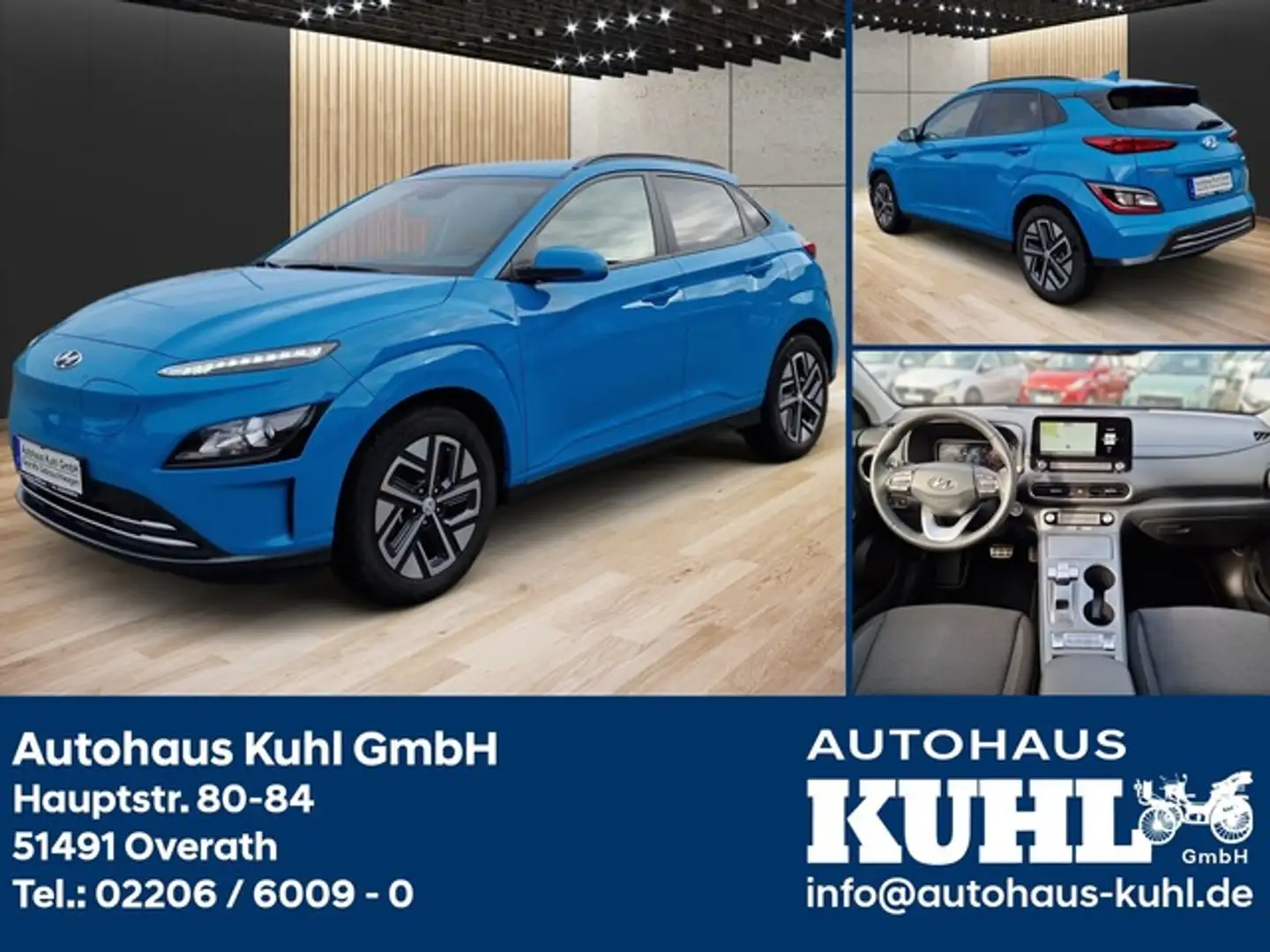 Hyundai KONA Kona Ev 39,2 kWh Edit 30+ Navi,Klima,SHZ&LHZ Blau - 2