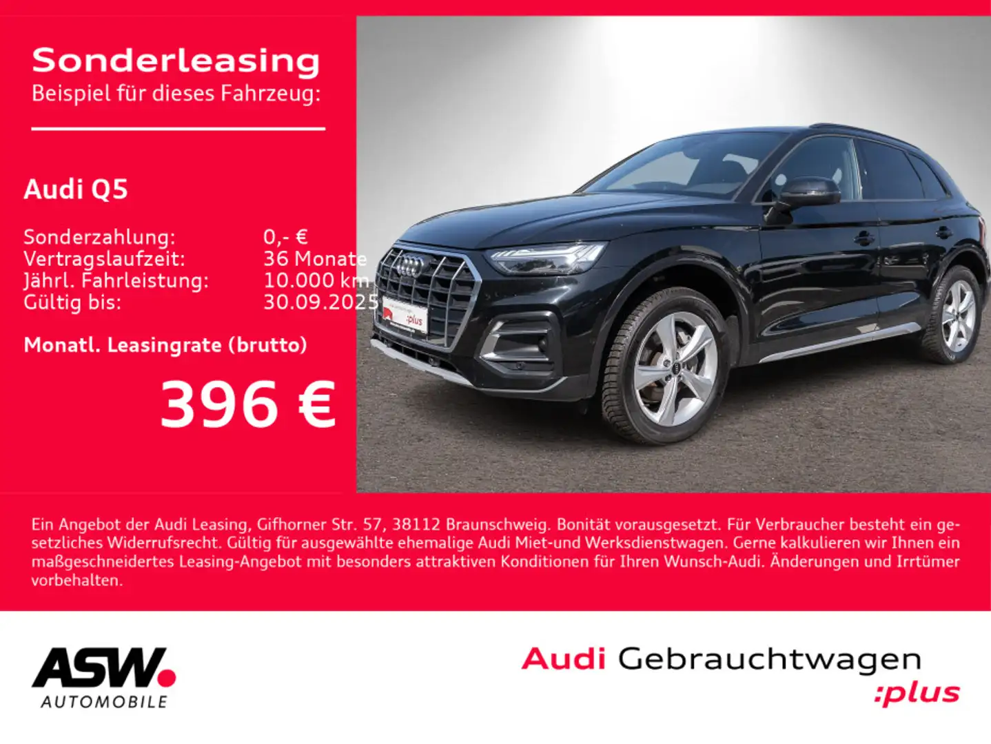 Audi Q5 S line 45TFSI quattr Stro LED 360° Pano LEDER Noir - 1