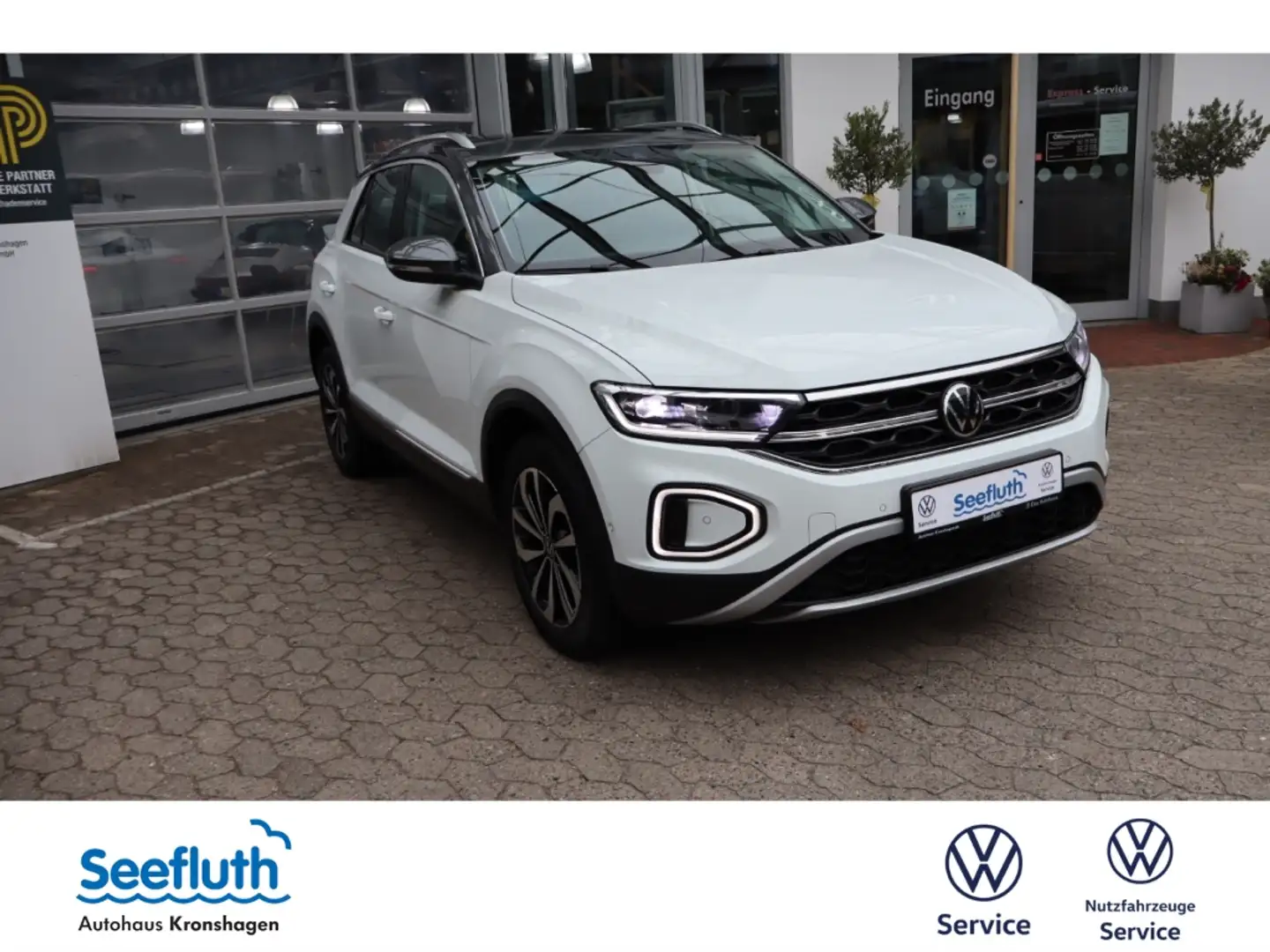 Volkswagen T-Roc 1.5 TSI Style PanoDach RFK Sitzhzg. AHK Blanc - 1