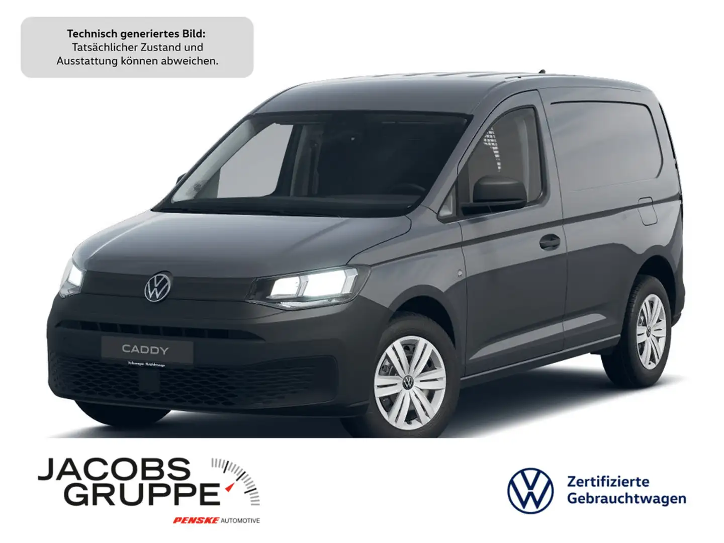 Volkswagen Caddy Cargo 1.5 TSI DSG AHK/App-Connect/Cool & Sound-Paket/Heckscheibe Grau - 1