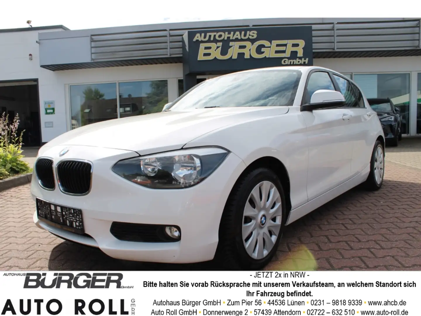BMW 116 i SHZ Keyless Klima PDC Sitzhzg. Regensensor Licht Weiß - 1