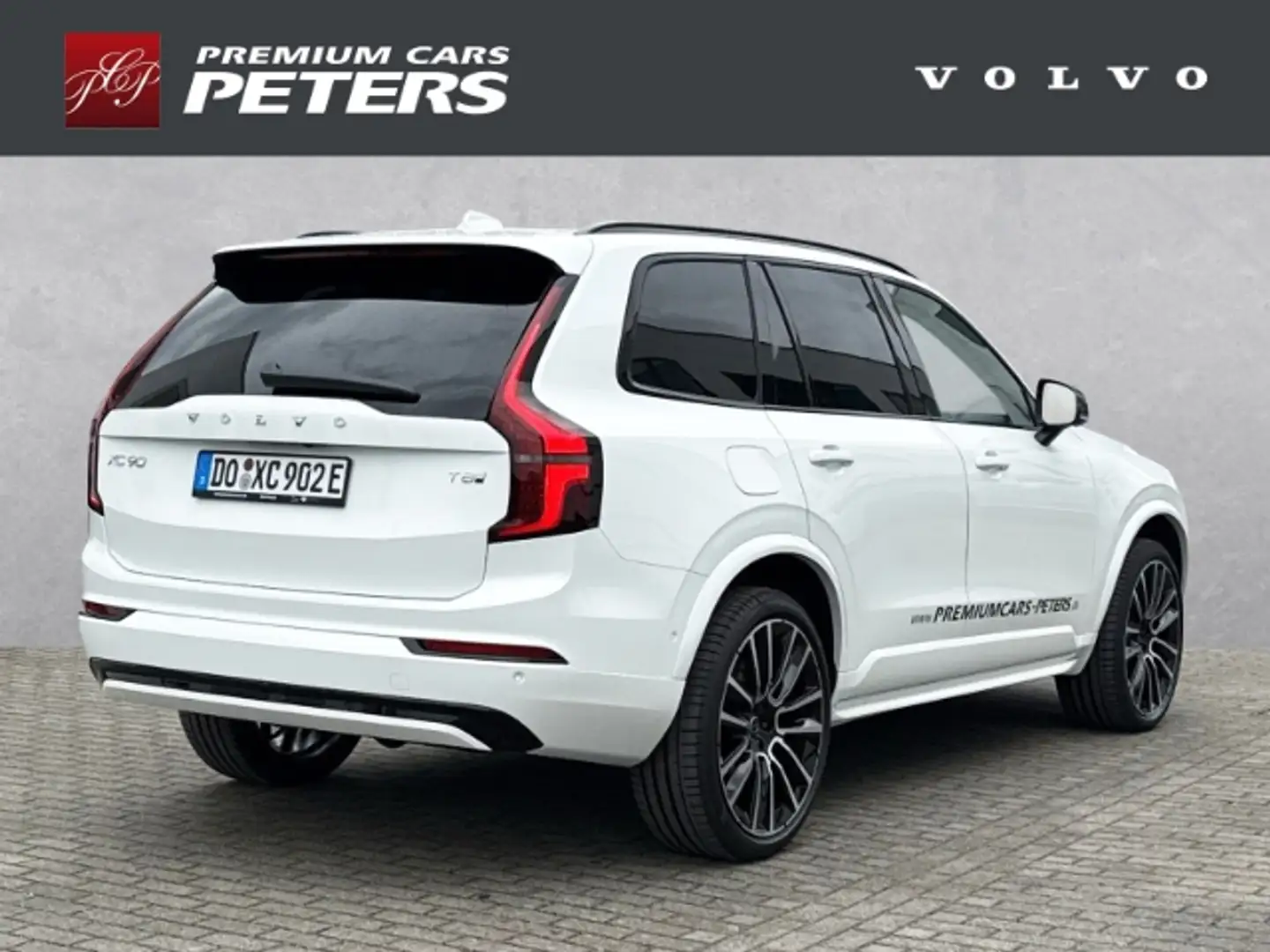 Volvo XC90 Plus Dark Recharge PHEV Facelift AWD T8 EU6e 7-Sit Weiß - 2