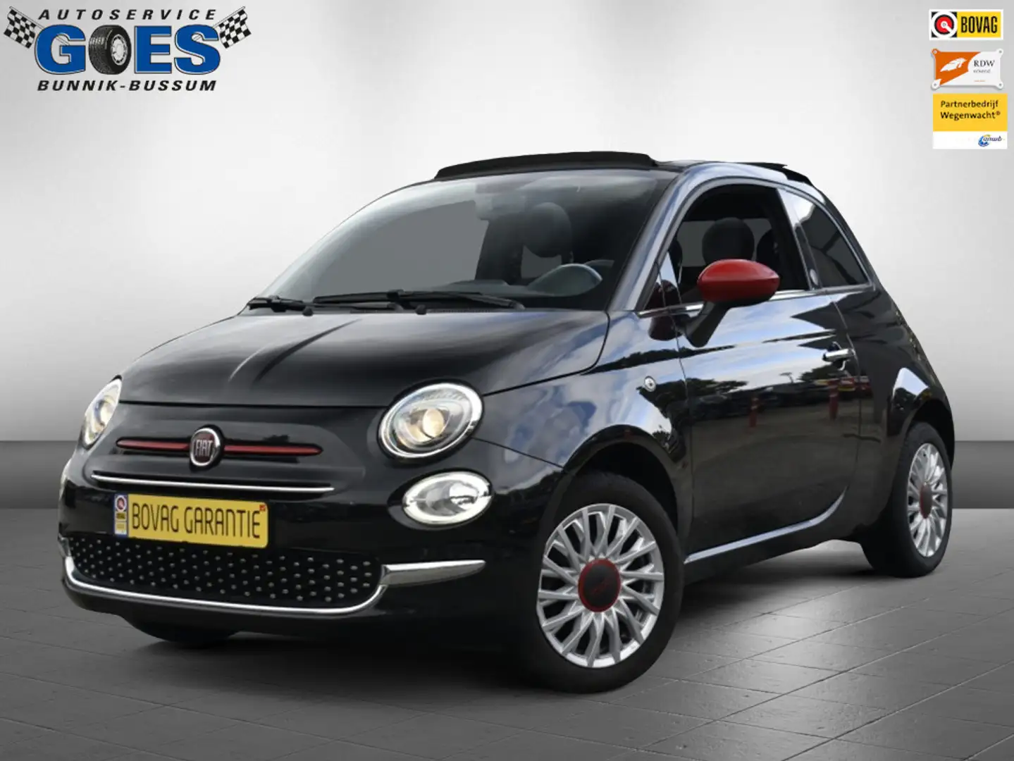 Fiat 500 Cabrio Red Schwarz - 1