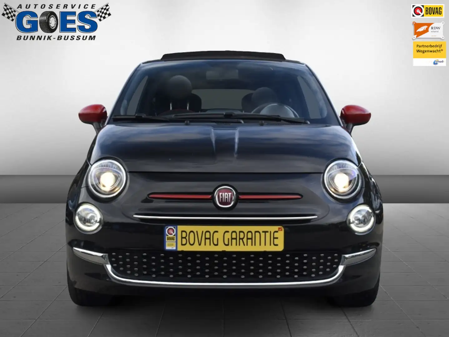 Fiat 500 Cabrio Red Schwarz - 2