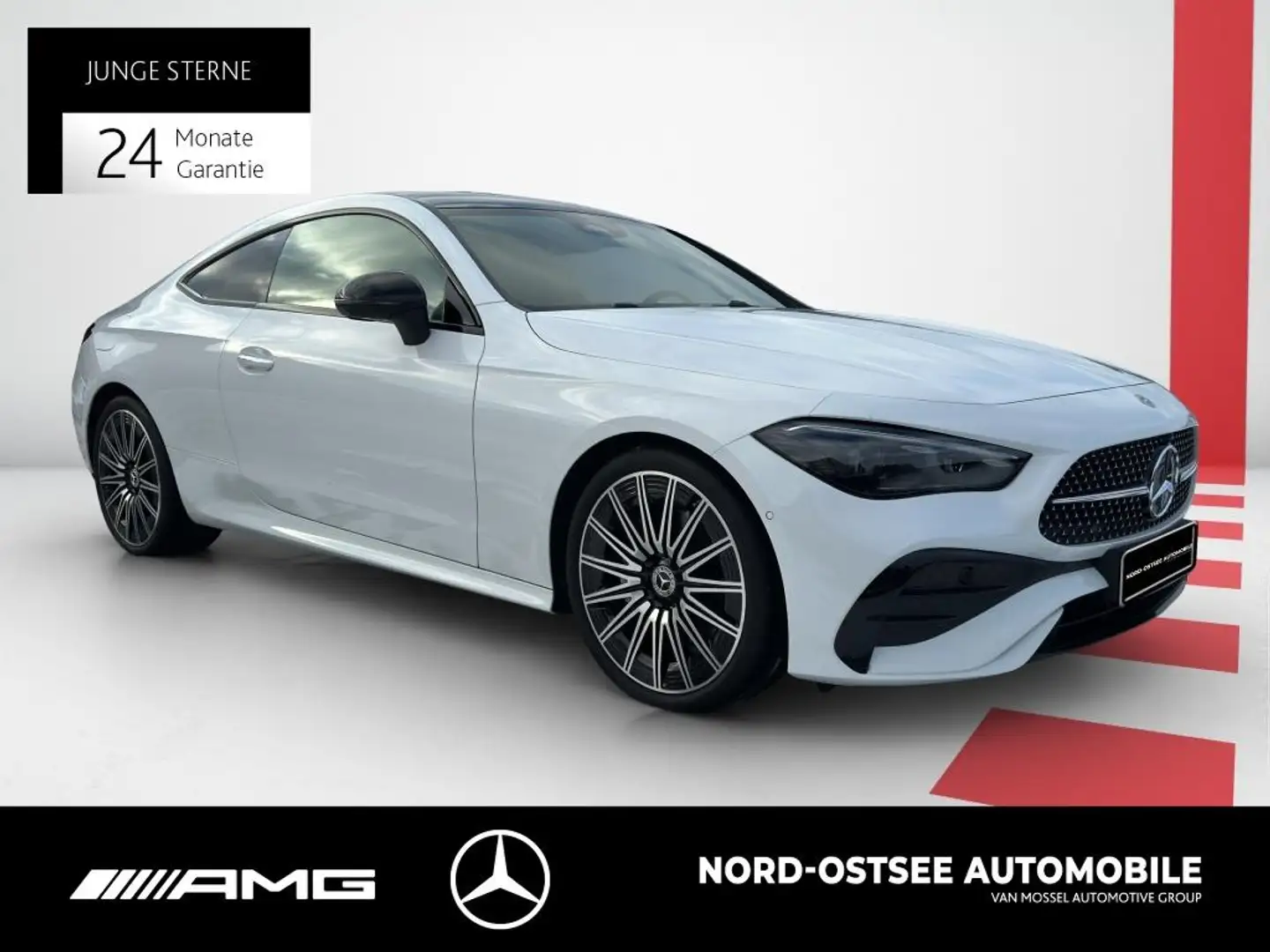 Mercedes-Benz CLE 220 d AMG  PREM.+ NIGHT 20" BURMESTER 360° Weiß - 2