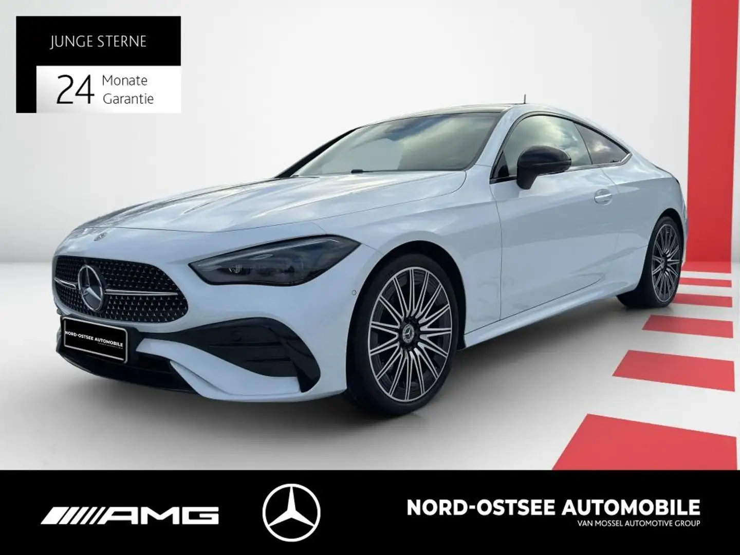 Mercedes-Benz CLE 220 d AMG  PREM.+ NIGHT 20" BURMESTER 360° Weiß - 1