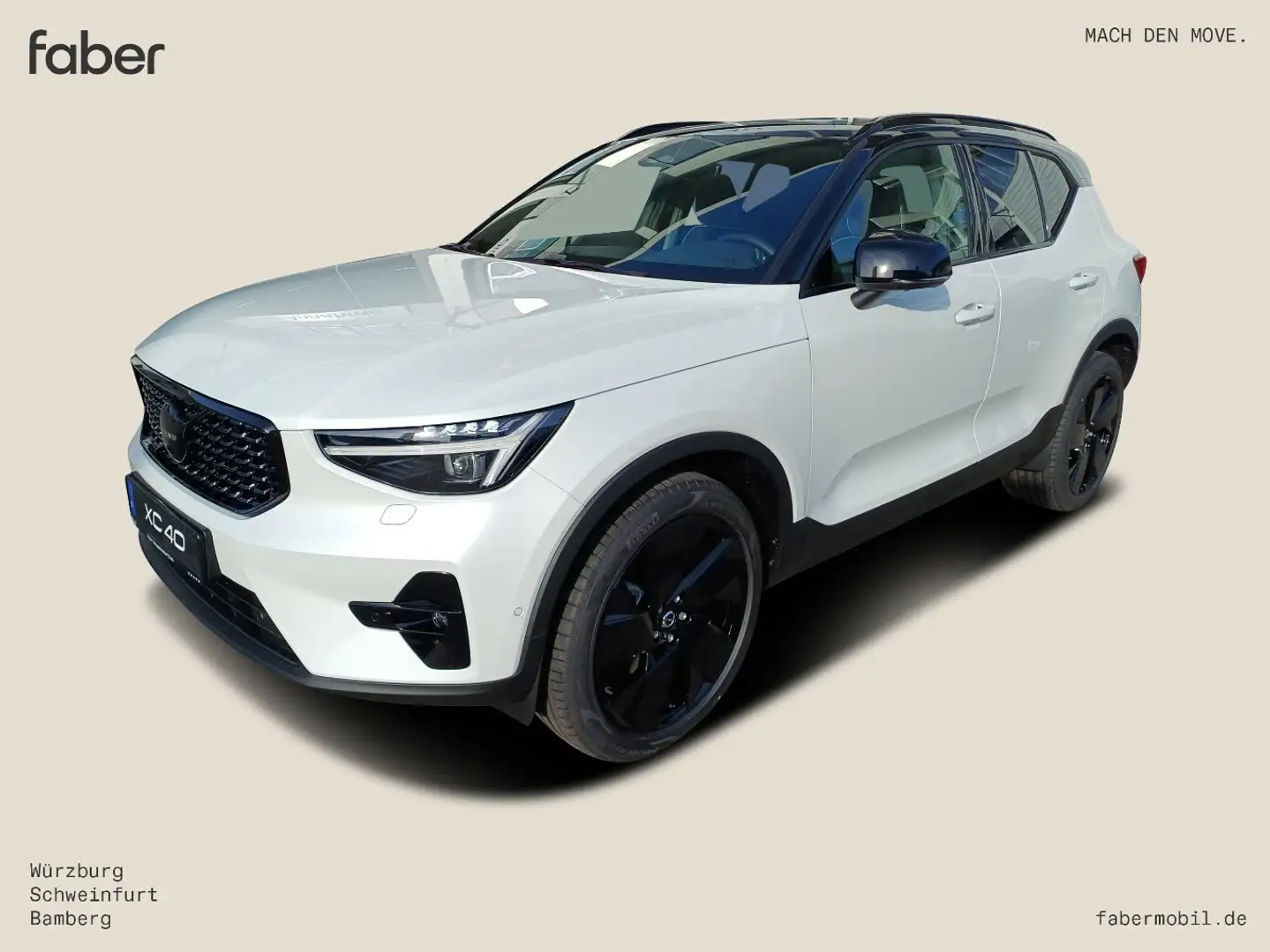 Volvo XC40 B3 Ultra Black Edition 2WD Weiß - 2
