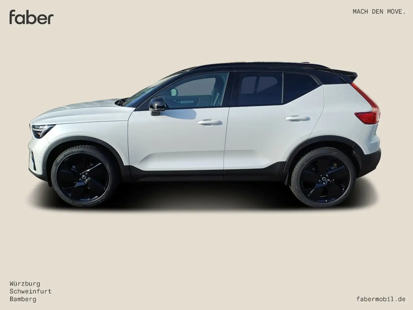 Volvo XC40 B3 Ultra Black Edition 2WD Weiß - 1